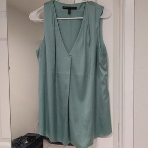 White House Black Market aqua blouse